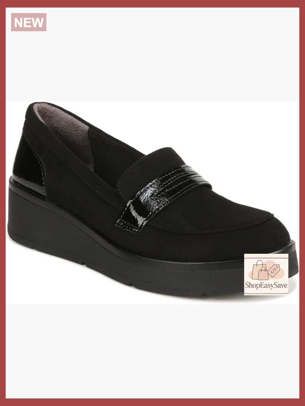 Classic Wedge Loafers Comfortable Slip On Casual Minimal Chic Lightweight